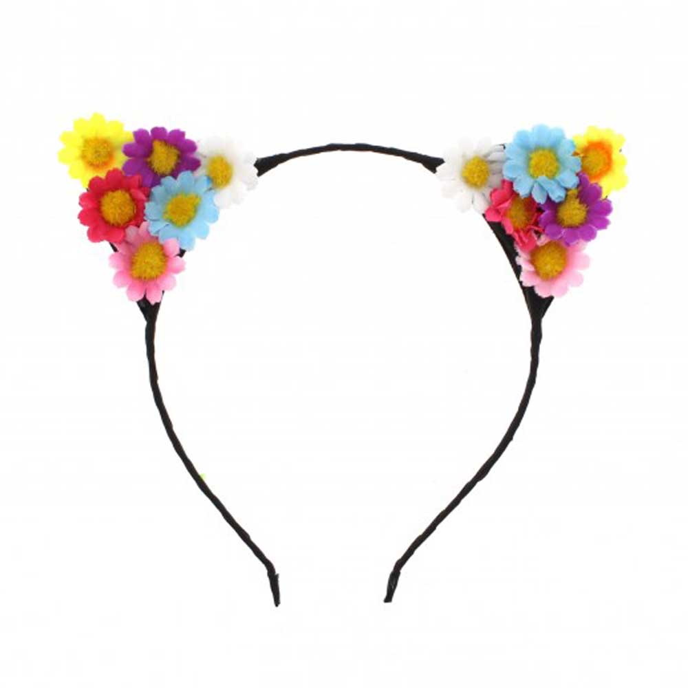 Zac's Alter Ego - Flower Cat Ear Ohren Haarband - Mehrfarben